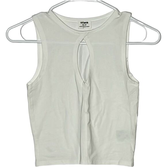 Cotton On Tops - NWT  Cotton: On white tank top Laura Keyhole size XS